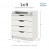 АТОН Комод Сириус-2 "Loft" 804, белый 